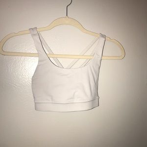 White Lululemon Energy Bra
